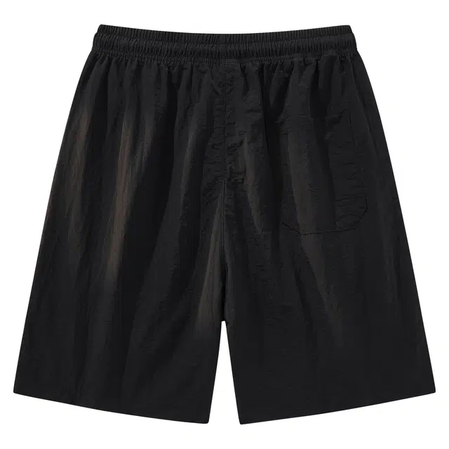 帕丁顿熊 基础款复古简约十字菱形刺绣纯色户外通勤运动轻薄速干透气宽松休闲短裤 男女同款