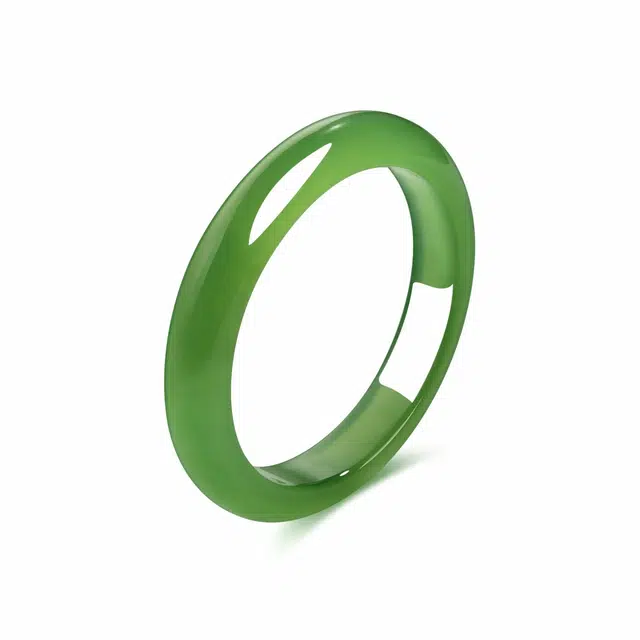 眰恦 油青色  只此青绿  新中式小众古风玉镯 温柔个性  清冷感#好运天然 玉髓 手镯 女款