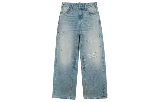 SIMPLE PROJECT * Blued Ditressed Jeans A