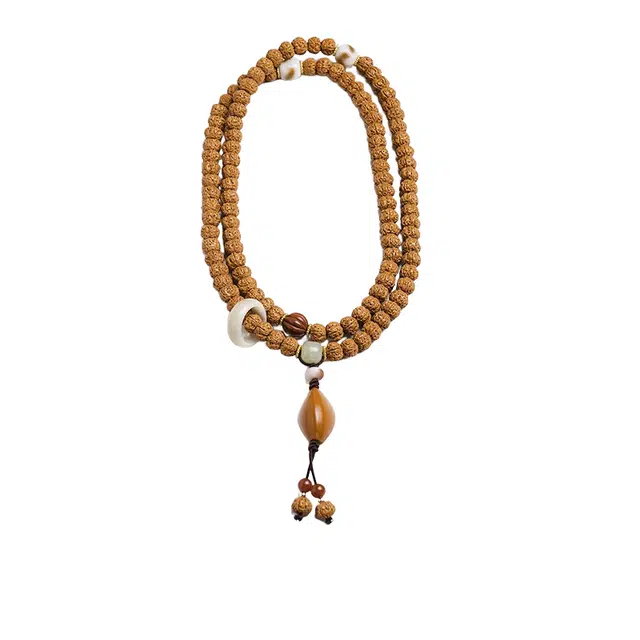 赤藤 万事顺遂 八方来财 新中式国潮 优雅复古时尚个性潮流#好运 金刚菩提 手串 男款