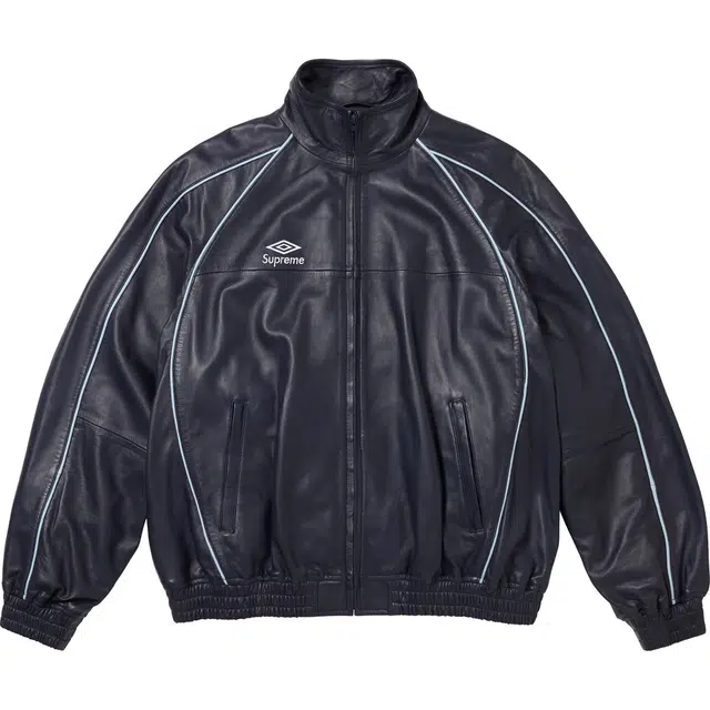Supreme Umbro FW25 WEEK4 Leather Track Jacket logo