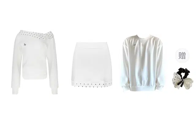 涂诗菲 韩版学院风收腰显瘦休闲两件套气质百搭通勤长袖卫衣情侣套装