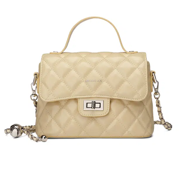 稻草人 小香风菱格链条包小众精致高颜值通勤简约时尚 聚氨酯革 手提包斜挎手提包 常规 女款 多色