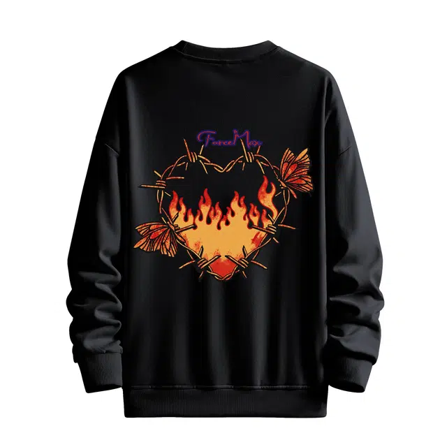 MUSCLETECH High Street Logo Flame Heart Sweatshirt