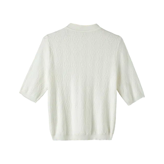 晚白 气质减龄文艺风时尚轻中式弹力针织衫 女款