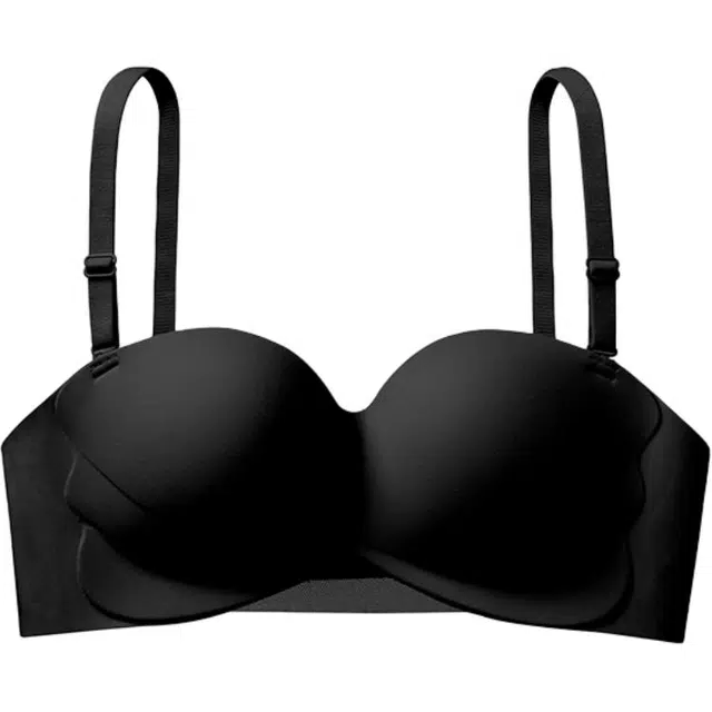 潞优野 简约舒适小胸聚拢收副乳防外扩升杯蝴蝶结杯面无钢圈文胸 女款