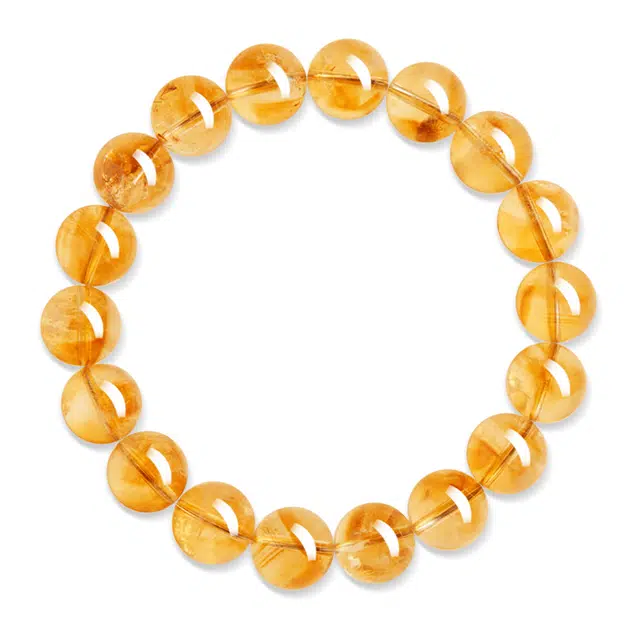 谧月珠宝 有钱花有人爱考试上岸精选黄塔晶时来运转新中式转运珠八方来财财运遇贵人气质矜贵好运天然 黄水晶 手串 男女同款情侣款