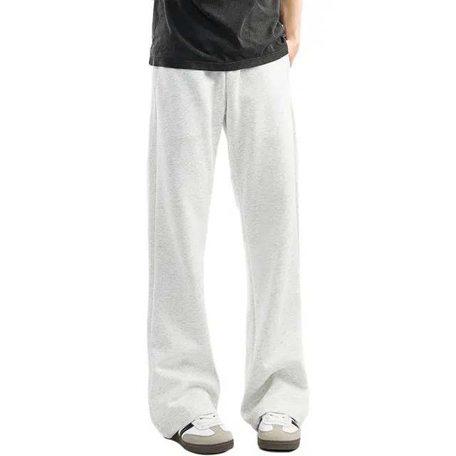 单爵 微喇弯刀裤男秋季美式高街裤子窄版修身休闲裤 男女同款