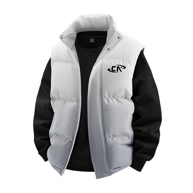 中国航天 渐变色立领基础款款保暖休闲工装外穿轻盈时尚简约防寒舒适棉马甲 男女同款