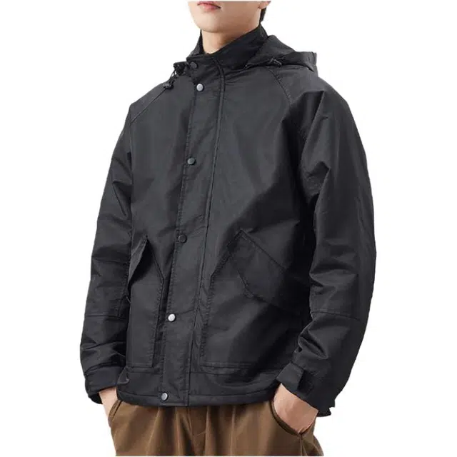 金盾 休闲个性百搭连帽宽松长袖夹克外套 男款