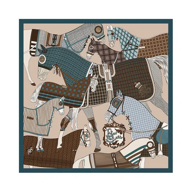 上海故事 印花方巾披肩礼盒 桑蚕丝 丝巾 女款