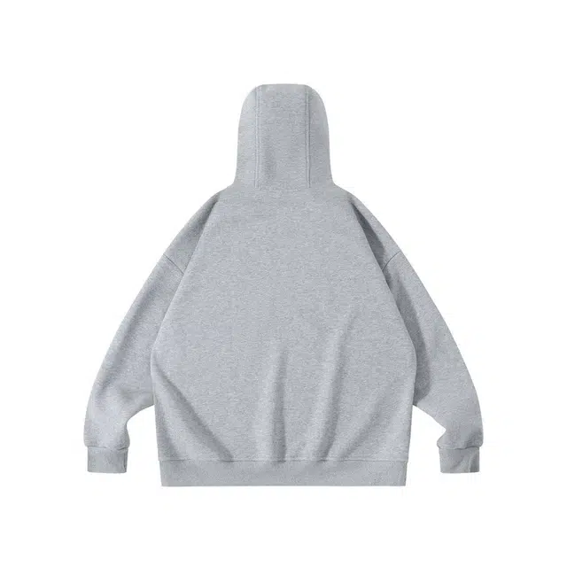 【dme】 秋季潮牌重磅日系休闲复古简约百搭街头情侣日常户外运动连帽拉链水洗色块港风宽松上衣长袖卫衣 男女同款