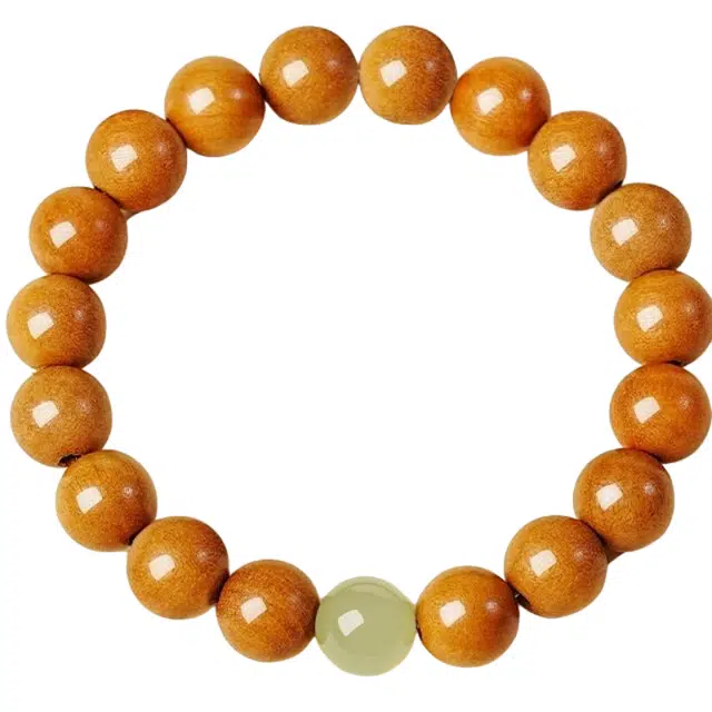 仙园韵 桃木女款自然木质冷门文玩手链盘玩低调奢华优雅百搭 桃木 手串 女款