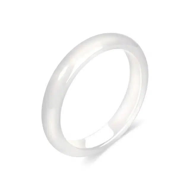 眰恦 马达加斯加料白月光  温柔荔枝冻 清冷感 温润透亮 新中式复古简约玉镯#好运天然 玉髓 手镯 女款