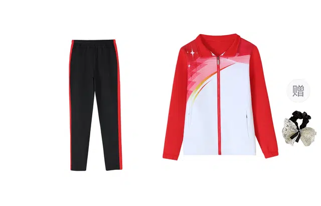 涂诗菲 撞色通勤休闲外套学生班服运动会情侣套装