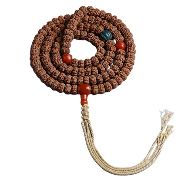 宣华意 【收藏级】老树王爆肉五瓣矮桩满肉原籽文玩复古佛珠配饰盘玩手链项链#好运 金刚菩提 手串 男女同款情侣款