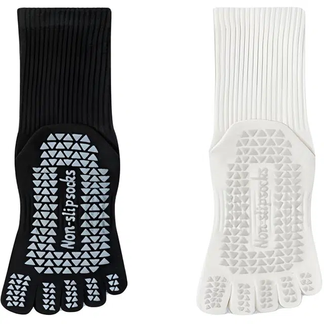 十三日季 硅胶五指袜夏季纯色简约中筒袜 女款