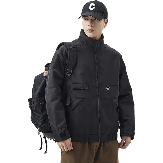 金盾 休闲潮流百搭宽松夹克外套 男款