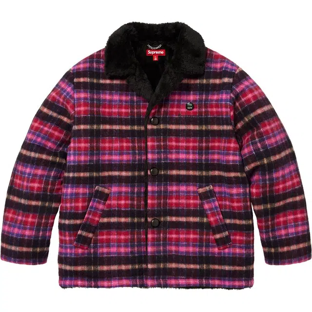 Supreme FW25 FW25 Plaid Car Coat logo