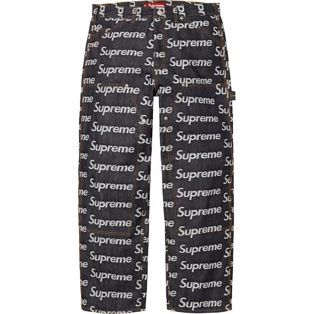 Supreme FW25 Jacquard Logos Painter Jean