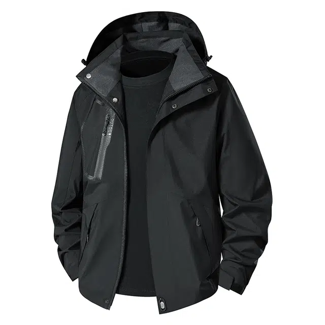 袋鼠  全天候系列    户外运动通勤轻量化简约  吸湿排汗热能反射耐磨超轻轻量速干防水防紫外线防雨冲锋衣 男女同款