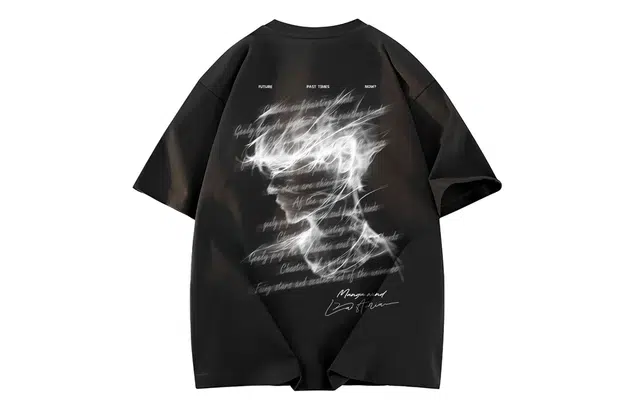Yiershuang Streetwear Shadow Print T-Shirt