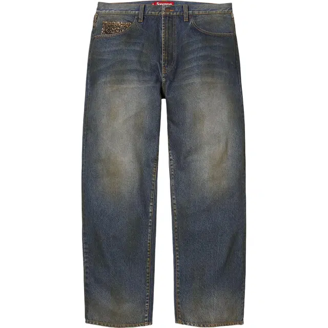 Supreme FW25 Leopard Faux Fur Loose Fit Jean