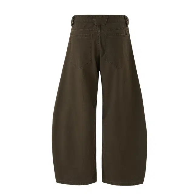 下层基础 美式复古轻工业松弛感垂廓形阔腿两色宽松做旧弯刀休闲裤 男女同款