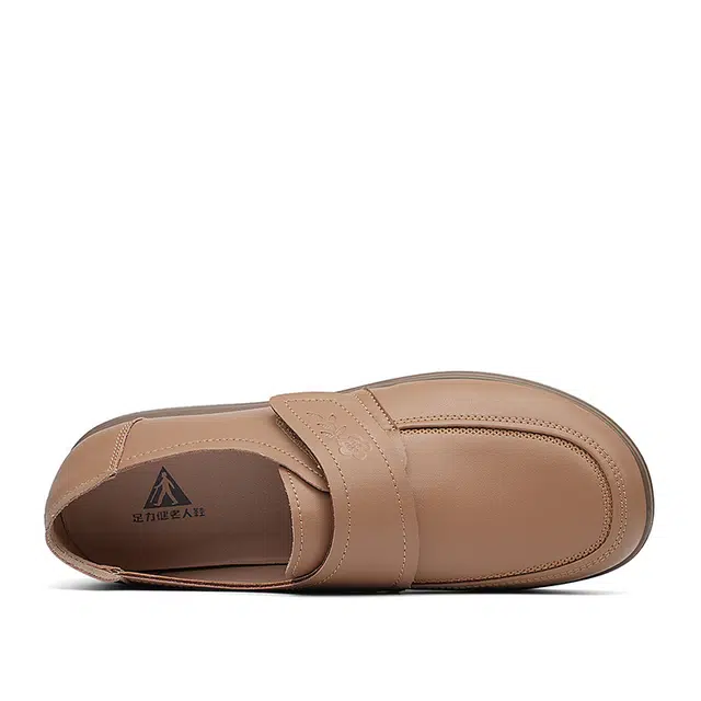 足力健 皮鞋 合成革牛剖层革 舒适 时尚 简约 耐磨 生活 随性 百搭 柔软 经典 休闲单鞋 女