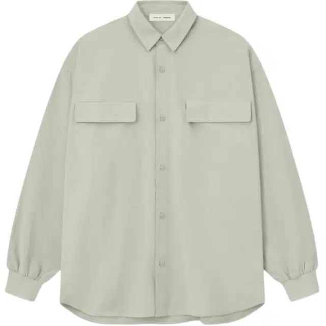 Fear of God Essentials SS25 Oxford Shirt ABBEY STONE 25 PRING DROP2