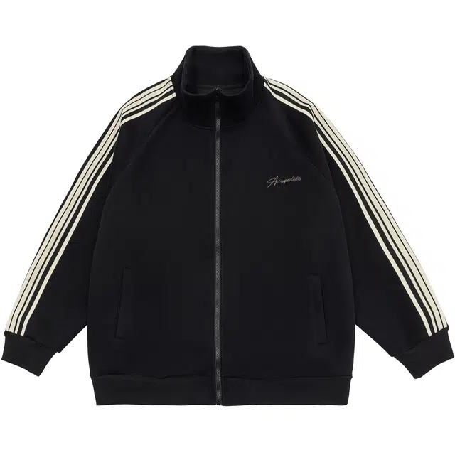 王者荣耀 明世隐款 美式街头复古学院风老钱风经典撞色横纹设计运动潮流百搭宽松柔软训练立领开衫长袖卫衣 男女同款