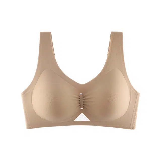 慕梵度 裸感无痕隐形粉底液内衣女软支撑小胸显大无钢圈提拉上托聚拢美背防下垂收副乳舒适透气文胸 女款