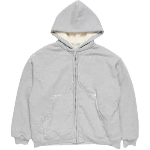 Acne Studios FW25 Fleece Hoodie Gray