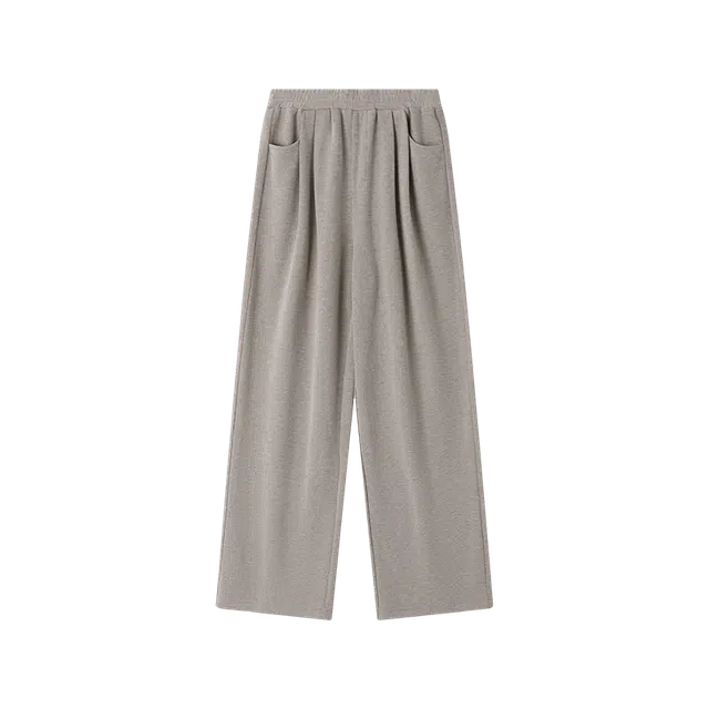 沫晗依美 拖地高腰直筒休闲裤 女款