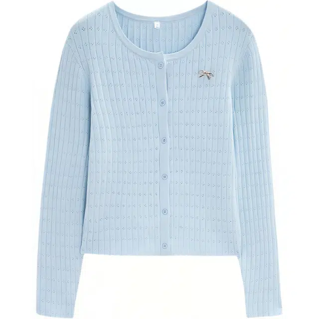 爱依服 简约通勤韩版温柔风针织衫 女款