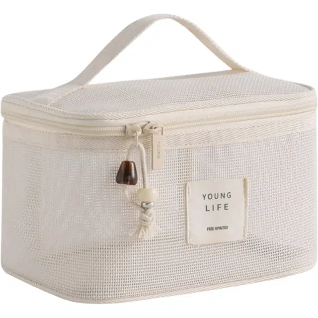 环邦轻便透气网料系化妆包、硬挺沙滩网可沥水洗漱包