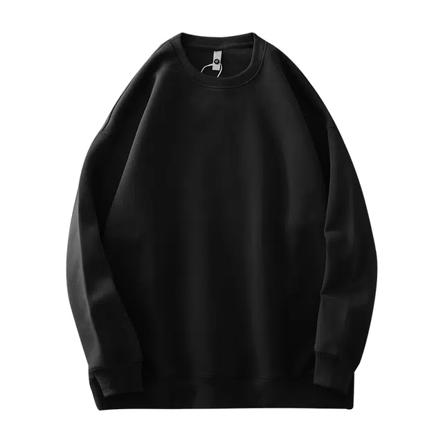 纯团 美式宽松纯色常规套头卫衣 男女同款