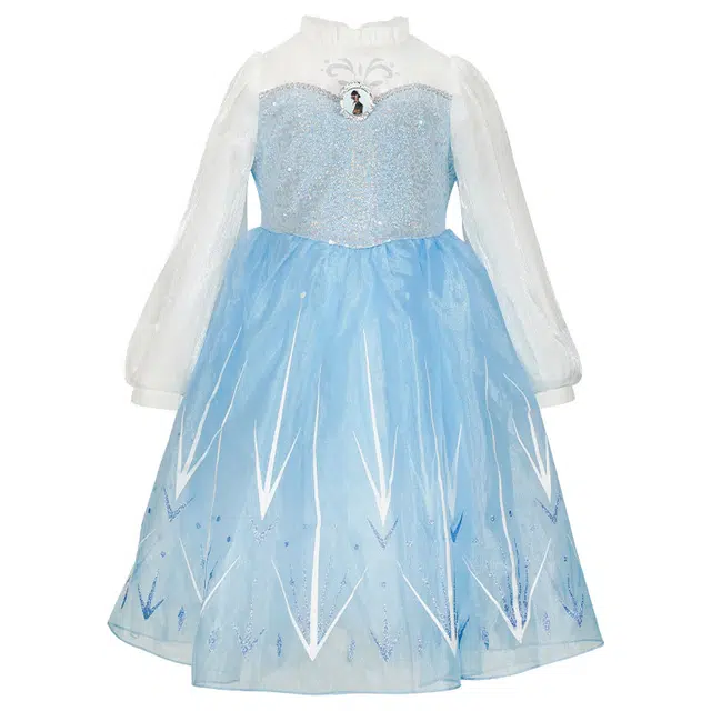 伊佳林连衣裙 网纱公主优雅 冰蓝 冰雪奇缘艾莎 儿童款