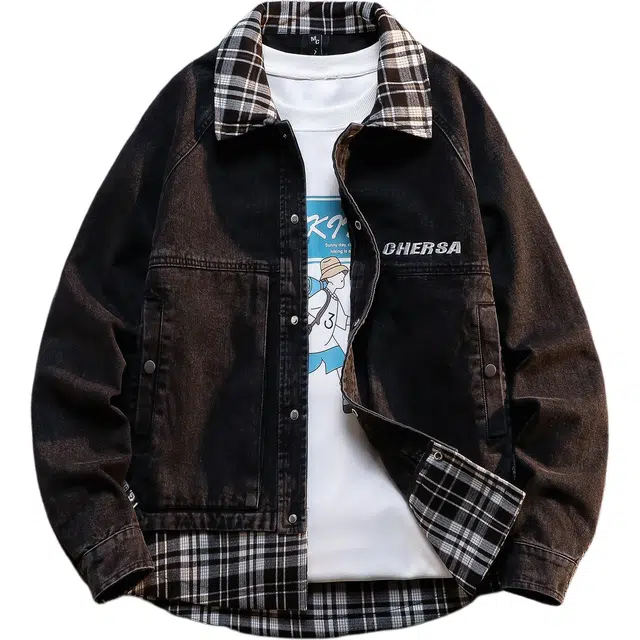 太子龍 春秋季青少年水洗复古上衣夹克 男款