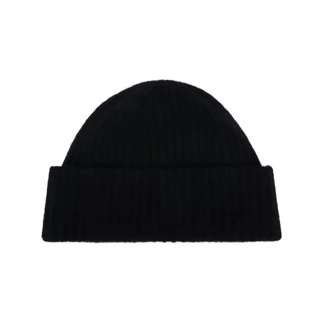 Chanel Embroidered Logo Beanie Black