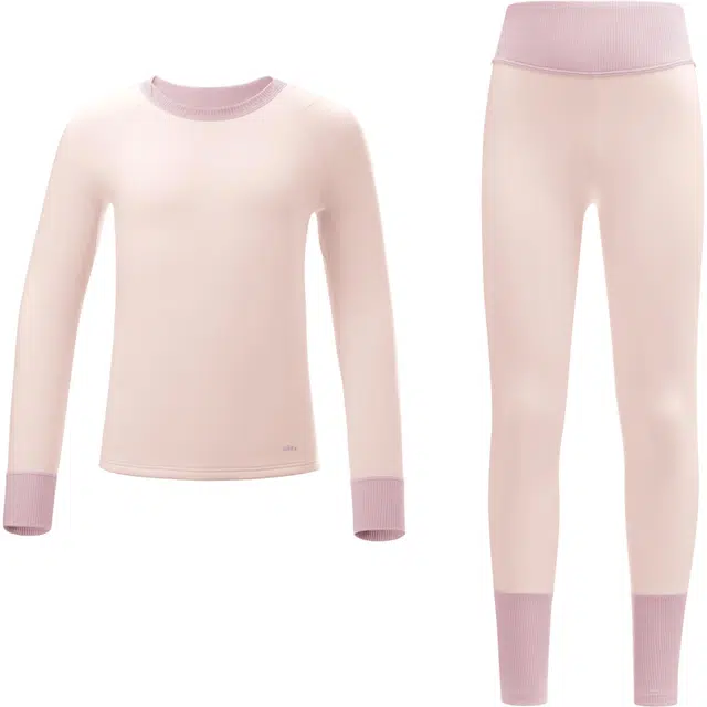 蕉下 简约纯棉舒适抗干冷保暖有弹力排汗透气防着凉功能亲肤柔软内搭内衣套装儿童款