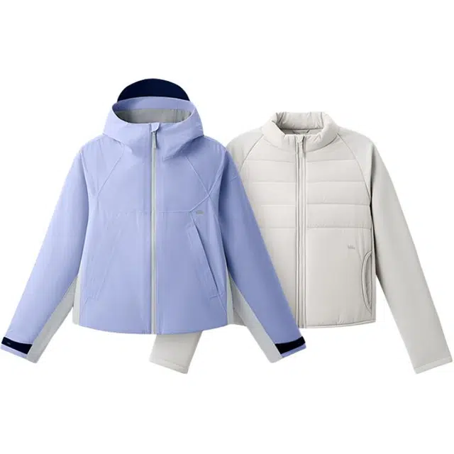 蕉下  短款户外防水防风保暖可拆卸三合一进藏登山防风外套 冲锋衣 女款