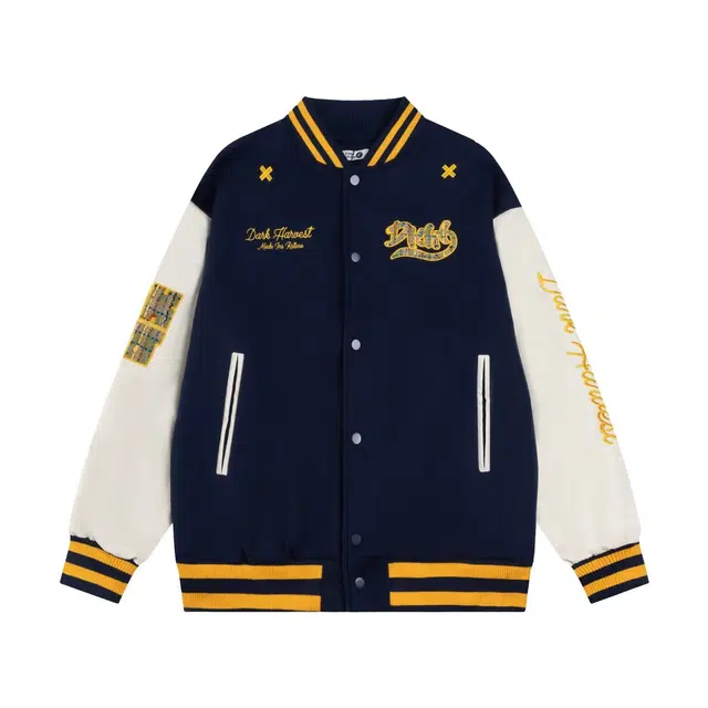 袋鼠 潮流舒适刺绣青春经典夹克 男女同款