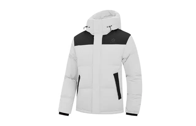 乔丹 防泼水科技 抗静电抗污保暖防风  撞色拼接时尚耐用 户外运动登山通勤 柔软透气百搭休闲羽绒服 男款