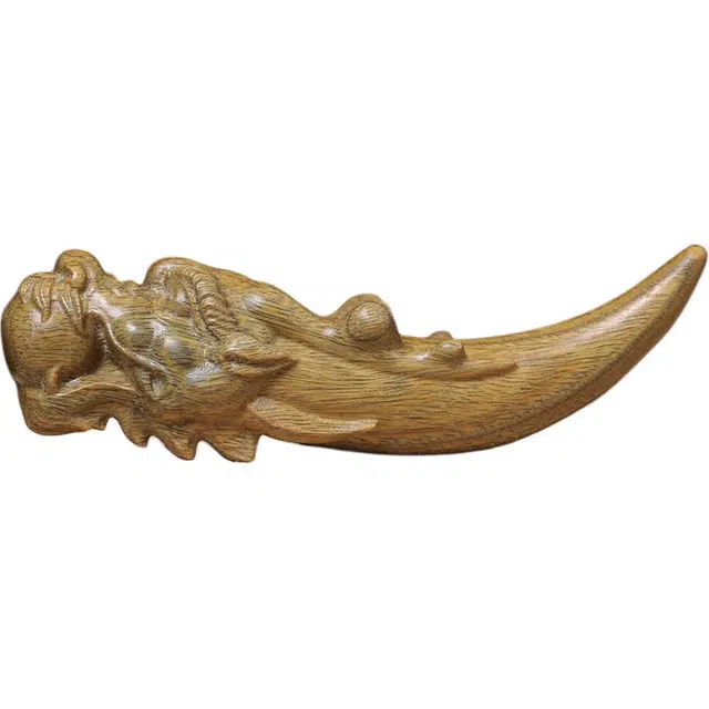 得笙陌 手工好运古风精美国潮 绿檀 摆件 男女同款情侣款