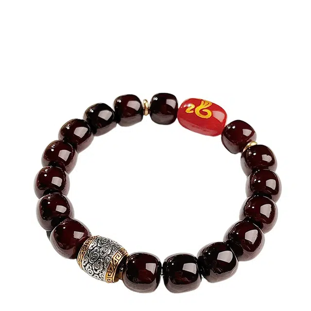 仙园韵 十二生肖菩提溏心老料好运佛珠手链男女款单圈文玩手饰 菩提籽 手串 男女同款情侣款