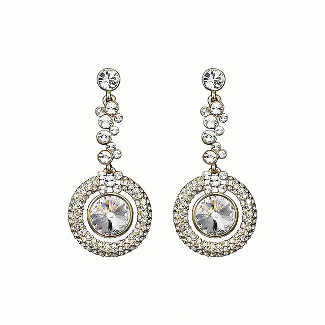 兰盈 许愿石 轻奢优雅耳饰品 合金 耳环 女款