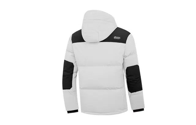 乔丹 防泼水科技 抗静电抗污保暖防风  撞色拼接时尚耐用 户外运动登山通勤 柔软透气百搭休闲羽绒服 男款