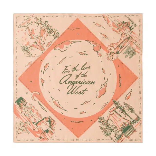 滚烫时光 西部吟风 棉 头巾方巾领巾 男女同款情侣款