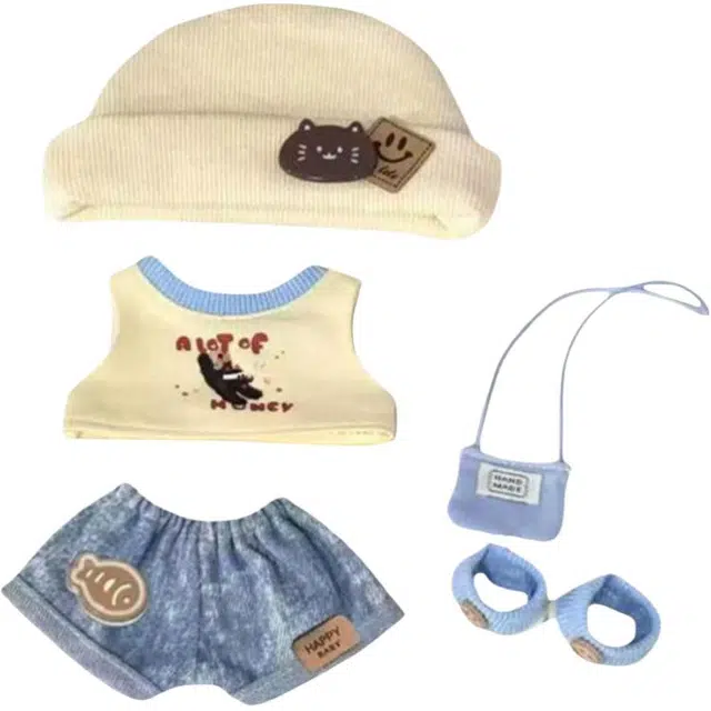 启启 春游套装 可爱呆萌 娃衣着替